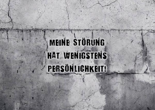 Preview: Meine Störung hat wenigstens Persönlichkeit - SET Taschenpanel Softshell -