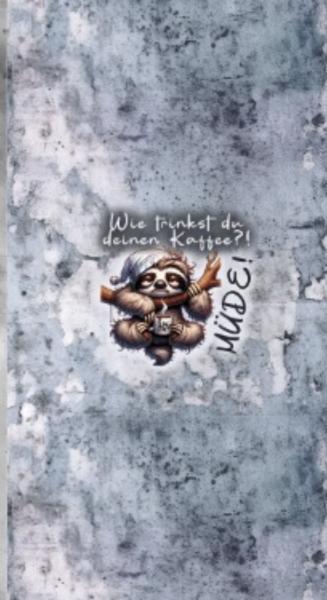 Wie trinkst du deinen Kaffee? MÜDE - Kunstleder Portmoneepanel