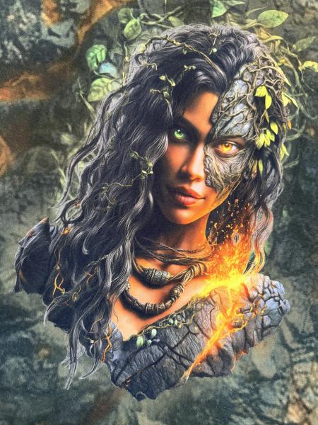 Dschungeltochter - 2-m Panel - French Terry