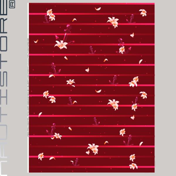 Polygonal Anchor  - rot - Panel French Terry B Ware by nautistore